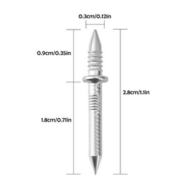 400 Pieces Seamless Nail with Double-Headed Set, Double Head Nails, Seamless, Double Head Nails, Skirting Boards Without Marks, for Skirting Boards, Sofas, Bedside Tables and Other Furniture