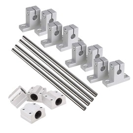 Cnbtr Horizontal Linear Guide, Ball Bearing, Sliding Bushing and Linear/Shaft Visual Axis with Guide Rail Pack of 10