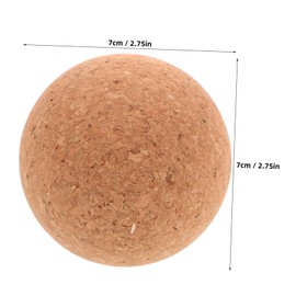 Gatuida High Density Cork Massage Ball - 275 Inch Deep Tissue Muscle Relief Ball for Yoga - Fitness and Trigger Point Therapy for Muscle Knots and Relaxation