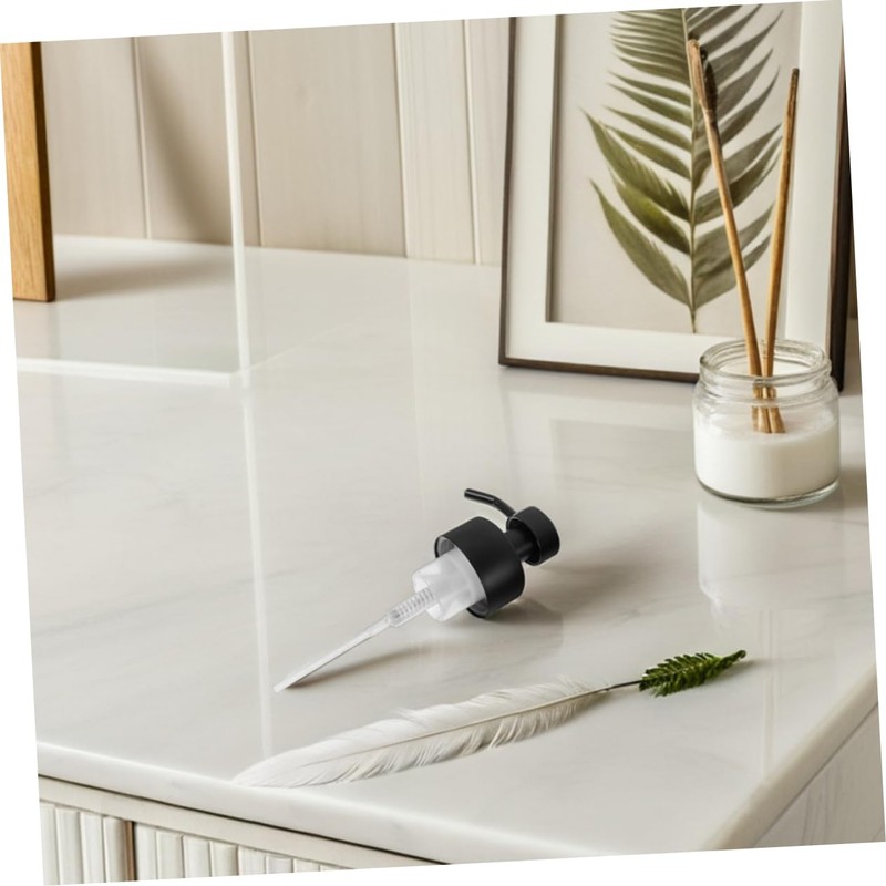 Gatuida 2pcs Reusable Stainless Steel Soap Dispenser Pump Top Replacement