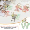 PATIKIL Alphabet Initial Letter Keychain, Resin Cute Keychains with Tassel