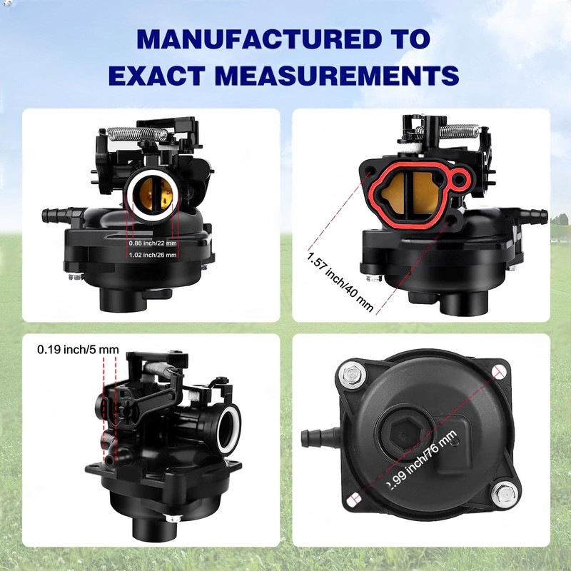 Lawn Mower Carburetor Compatible with TB110, TB200, 09P702, 103M02, 550EX,