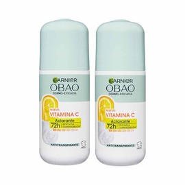 Garnier, Kit Obao Dermoeficacia Desodorantes En Roll On Vitamina C, La Combinación Perfecta Para Aclarar Tus Axilas, Evitar Malos Olores Y Lucir Una Piel Unificada, 2Pack 65G Cada Uno