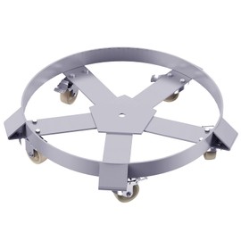 55 Gallon Steel Drum Dolly,Heavy Duty 1220lbs Load Capacity, Barrel Dolly Cart Drum Caddy for 55 Gallon Drum,Hand Truck Dollies with Steel Frame 4 Swivel Casters Wheel, for Warehouse Drum (5 Wheels)