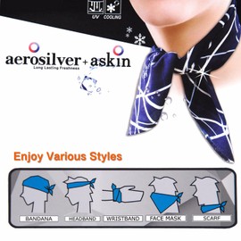 SCAVOR Cooling Hankerchief Bandana Cool Scarf Neck Wrap for Running Fishing Hiking Riding - No More Sweat Fast Dry Extreme Soft Skin Touch Feeling Fabric Pink