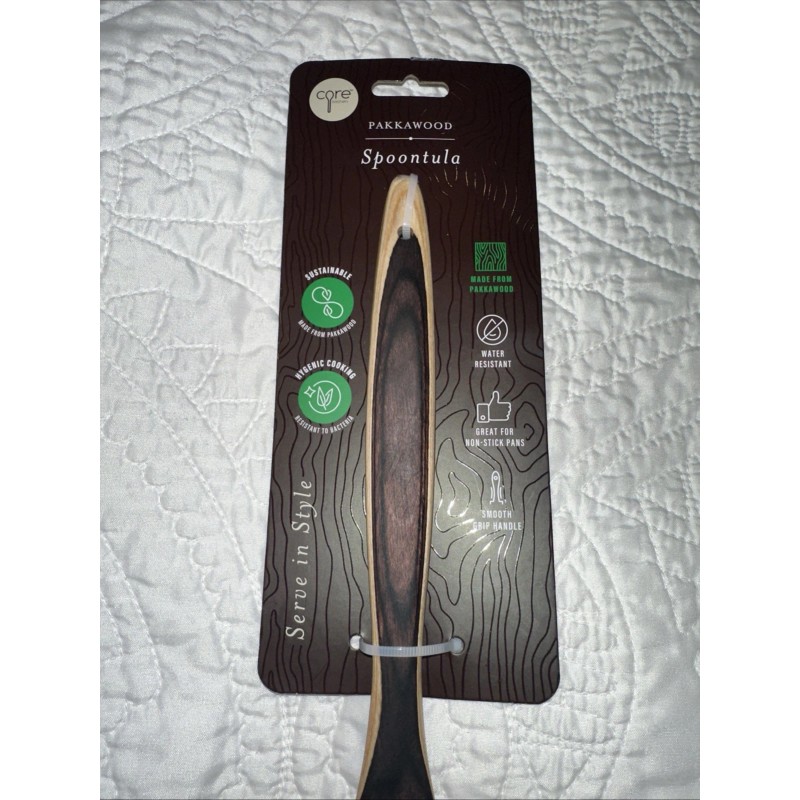 Core Kitchen NWT Core Kitchen Pakka Wood Spoontula Tan And