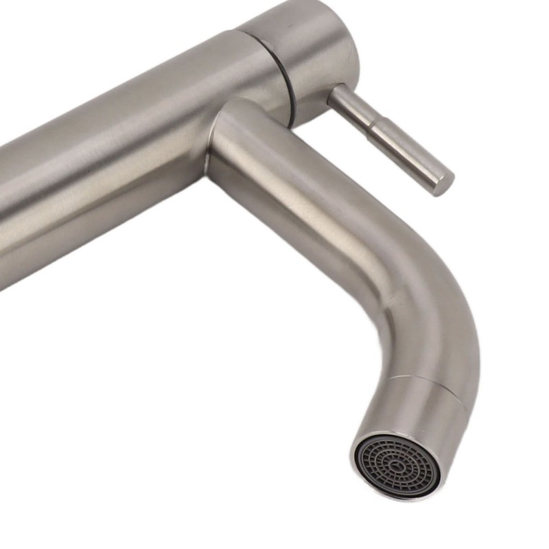 Kitchen Faucet Single Hole Stainless Steel Single Cold Sink Faucet