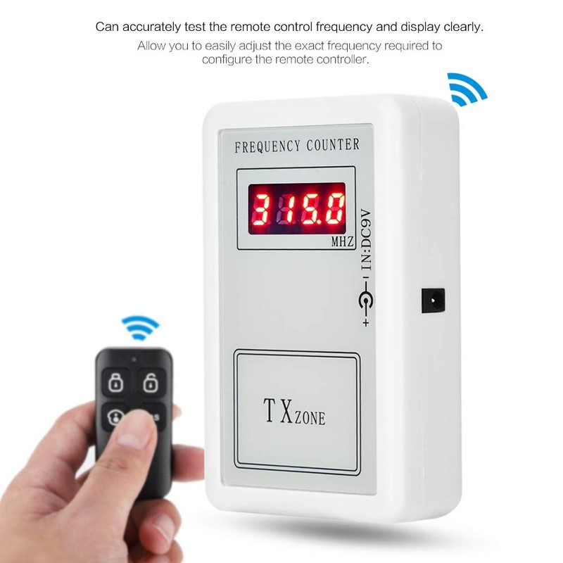 250-450 MHz Digital Frequency Meter Detector Cymometer, Wireless Remote Control