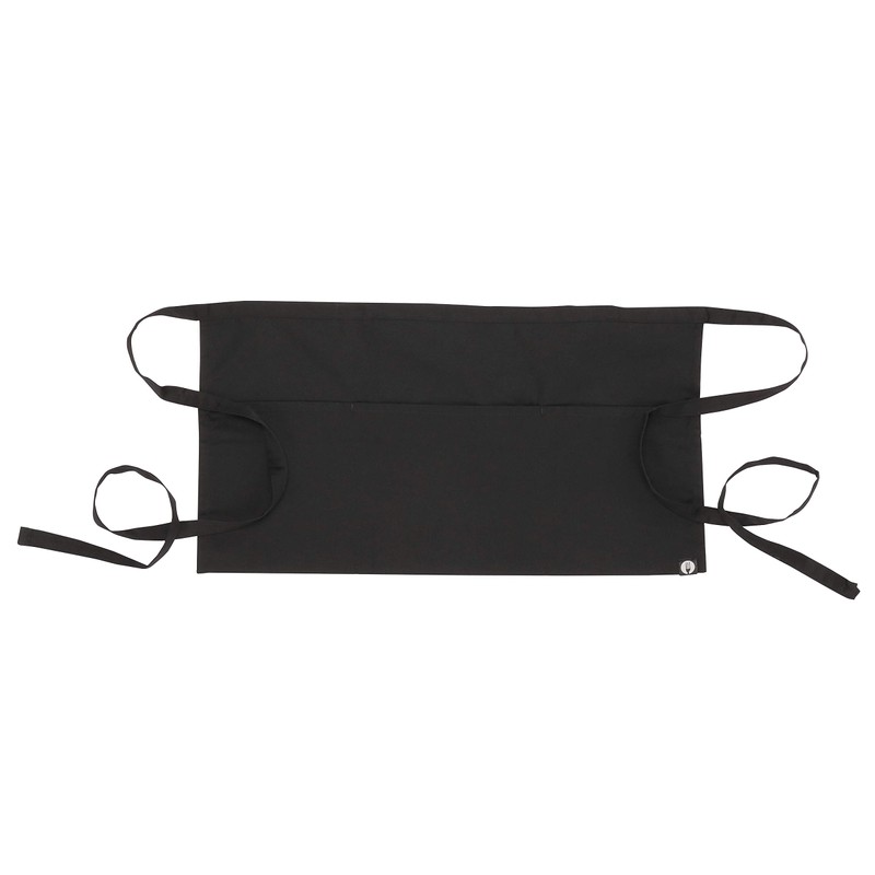Chef Works Unisex Waitress Apron, Black, One Size