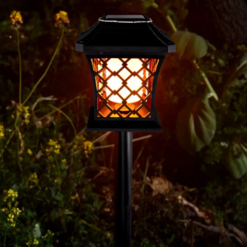 Solar Flame LED Lights Simulation Flickering Flame Grid Shape for