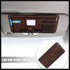 Hihaha PU Leather Car Sun Visor Organizer Glasses Holder Auto