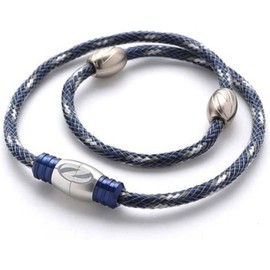 Zaoral ザオラル リカバリーネックレス ネイビー シルバー L N73322