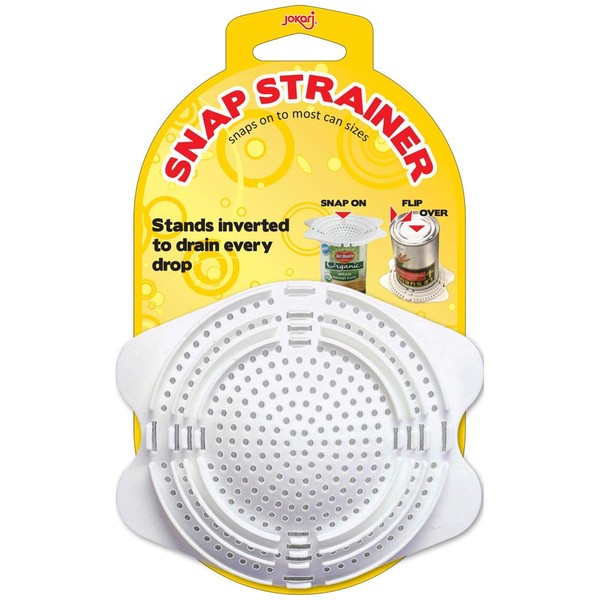 Jokari 06037 Snap-on Can Strainer - White One Size –