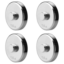 4 Pieces 1.5lb Weight Plates for 10lb Steel Dumbbells (Standard-Finish 4×1.5lb)