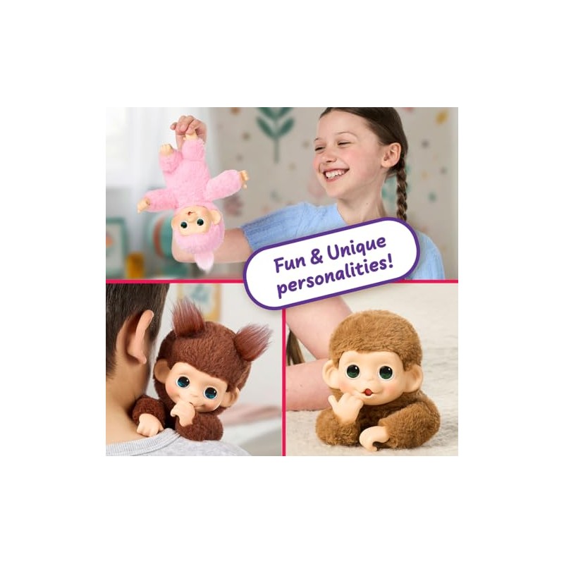 Little Live Pets Baby Monkey Minis – Chikki Cherry. Interactive