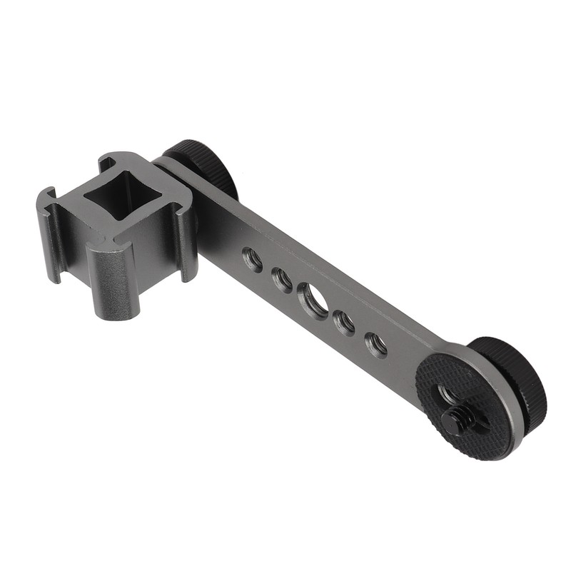 Triple Cold Shoe Extension Bracket Aluminium Alloy Microphone Stand Mount