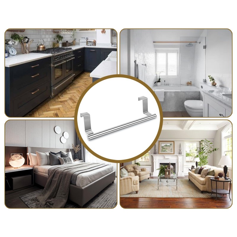 ds. distinctive style Kitchen Towel Holder Over Cabinet Door Towel