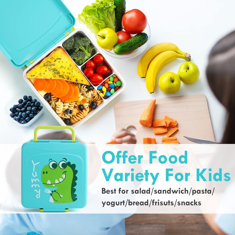 Lehoo Castle Bento Lunch Box for Kids, 1300ml Lunch Containers