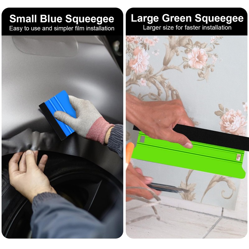 Annickee 9 PCS Vinyl Wrap Tools, Wallpaper Tools Kit With
