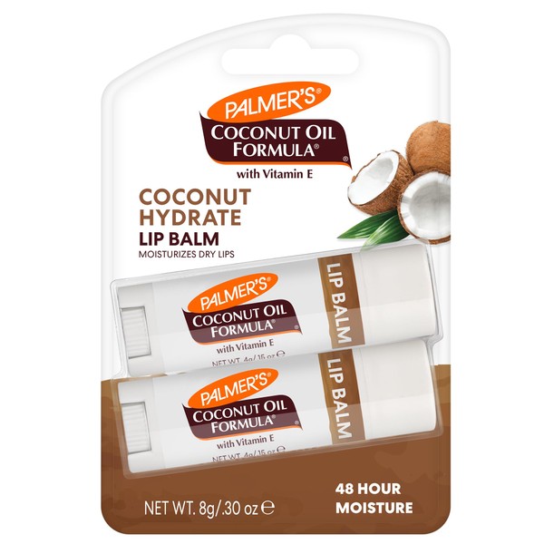 Palmer's Palmer's Coconut Oil Formula Lip Balm Duo, All-Day Moisturization,