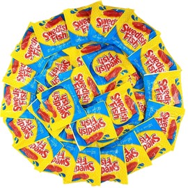 Swedish Fish Mini Packs Individually Wrapped Soft & Chewy Bulk, 70 packs, 2.1lb