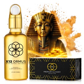 Ormus Monoatomic Gold Concentrate X12 – Liquid Gold Made by Real Alchemists - 24k Food-Grade, Dead Sea & Himalayan Salt – Supports Pineal Gland, Lucid Dreaming, Meditation - 4 fl oz