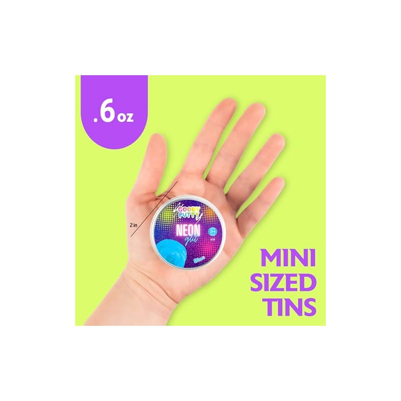 Neon Glitter Fidgety Putty Toy for Kids (1 Set (5