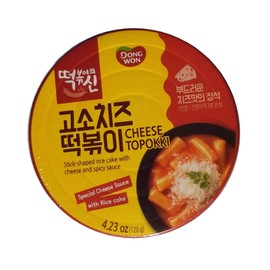 [Dong Won] God of Topokki Bowl Cheese Hot& Spicy Sweet & Spicy (120g/each) (Cheese, 3)