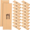 Cabilock Pack of 100 Kraft Paper Cutlery Holders for Celebrations