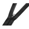 Chunky No.5 Plastic Molded Zip Open End (Black (322), 24