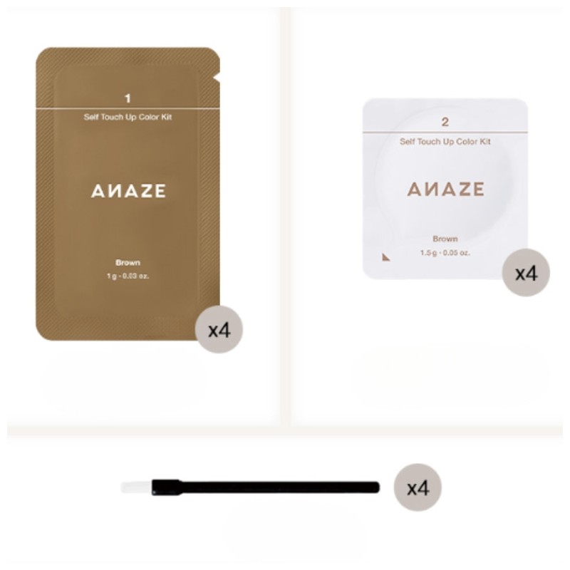 ANAZE Self Touch Up Color Kit B01 Brown 4pcs