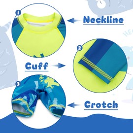 Cheerful Mario UV Badebekleidung Junge Langarm Rashguard-Shirts Sonnenschutz Kinder Schwimmanzug Zweiteilig Schwimmshirt Badeshorts Set Baum 6-7 Jahre