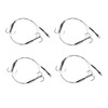HAWKRIDGE - 4 x Predator BARBED Pike Snap Tackle Double