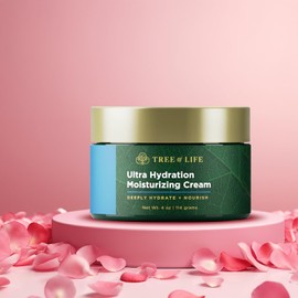 Tree of Life Beauty Hydrating and Moisturizing Face Cream with Botanical Hyaluronic Acid, 4 Fl Oz