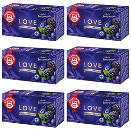 Tea Pot Love Blueberry & Blackberry (NEW) - Fruit Teas Blueberry & Blackberry - 6 x 20 TB