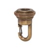 B&P Lamp® Solid Cast Brass Screw Collar Loop with Fast