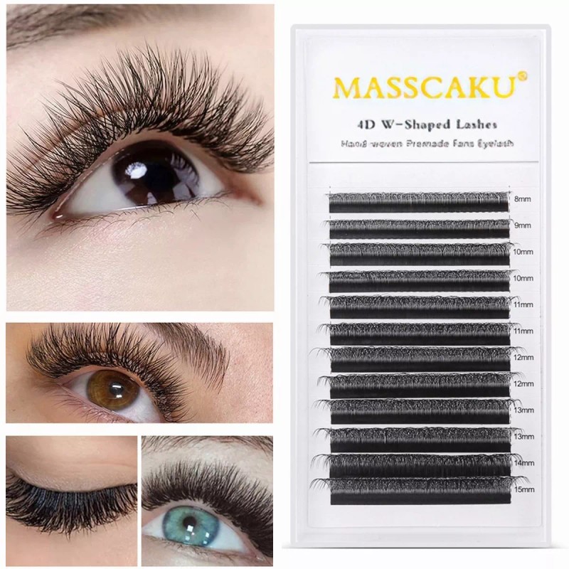 Masscaku Extensiones De Pestañas Masscaku 4d W Mix Matte