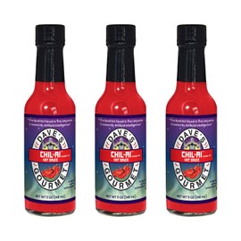 Dave's Gourmet Chil-AI Hot Sauce, 5 oz Bottles (Pack of 3) – Bold & Spicy AI-Generated Hot Sauce with Fiery Heat & Savory Flavor