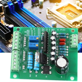 Stereo VU Meter Driver Board, AC 12V Stereo VU Meter Driver Board Amplifier DB Audio Level Meter, Double Sided Circuit Board, Stereo Jack Cables