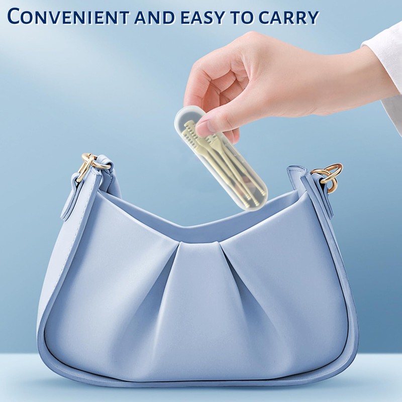 EKIND 4個セット 両面使用可能な鼻毛カッター 2-in-1 手動鼻毛トリマー 耳かき付き 携帯便利 洗える 尾部耳かき付き