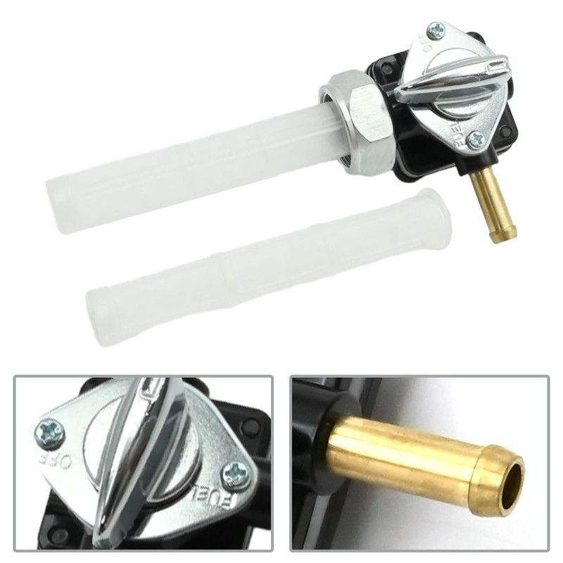 Anxingo 61338-94D Motorcycle Fuel Valve Petcock Switch with Male Thread