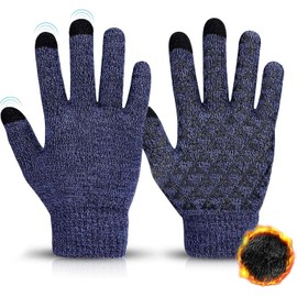 TOCOZOC Guantes de Invierno Con Pantalla Táctil Antideslizante Para Hombre y Mujer - Tejidos Con Interior de Forro Polar