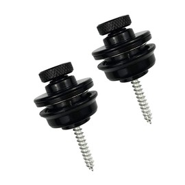 Guitar Strap Locks,Guitar Strap Buttons 2 Pack Metal Straplocks Anti-stripping Quick Release Bass Locks with Mounting Screws for Electric Acoustic Guitar Replacement