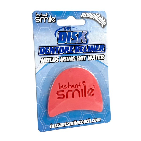 Instant Smile - The Disk Denture Reliner - Forms Using Hot Water