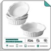 LIFVER Ceramic Pie Pans for Baking 6 Inches, Set of