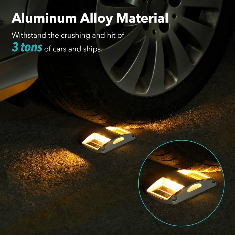 AGPTEK Solar Driveway Lights 1 Pack, Outdoor Deck Dock Marine