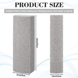 Loopeer 2 Pcs Pet Hair Remover Pumice Stone for Dog Cat Hair Removal Cleaning Pet Hair Stone 6 Inch Dog Fur Removal Tool for Car Interior Bedding Carpet Couch Furniture Cleaning (6 x 2 x 1.6 in)