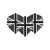 RED DRAGON Hardcore XT Black Union Jack Extra Thick Standard