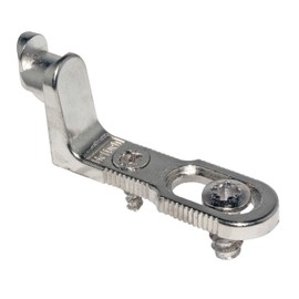Hettich Back Panel Connectors RV 1, Set of 8 Wall Thickness 5 mm Die-Cast Nickel-Plated, 62445