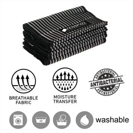 TENSPAD SILVER Set of 4 elastic straps with velcro to hold electrodes